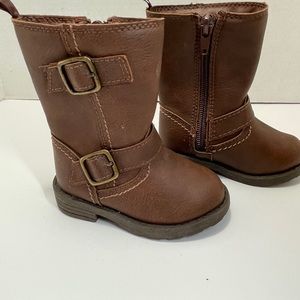 Toddler Girls Carter Brown Boots - Size 4